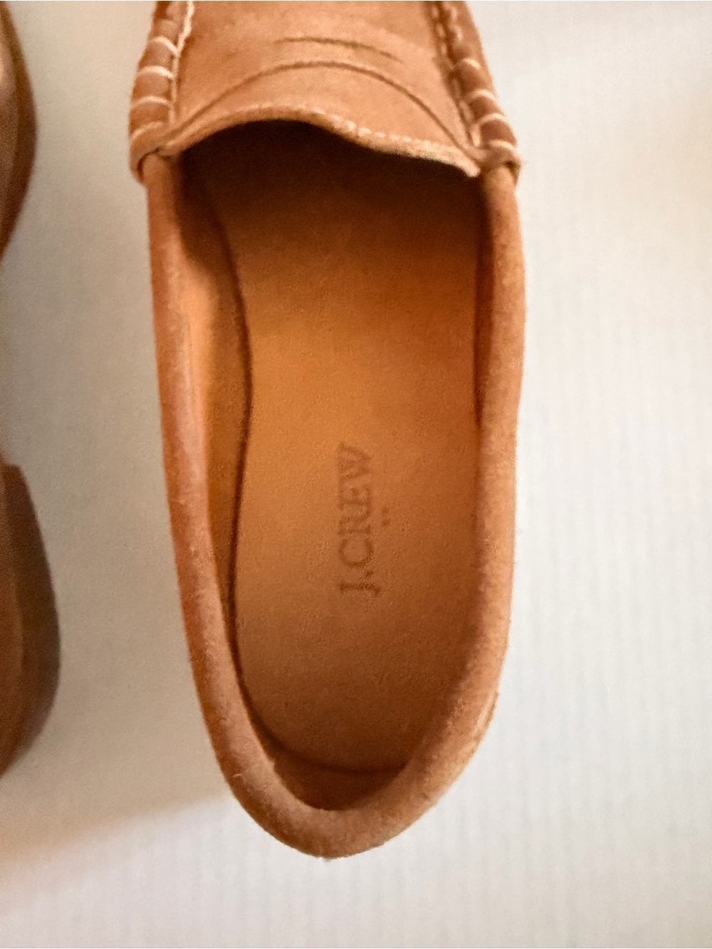 J. Crew Men’s Suede Penny Loafers in Tan size 9 - Picture 3 of 4
